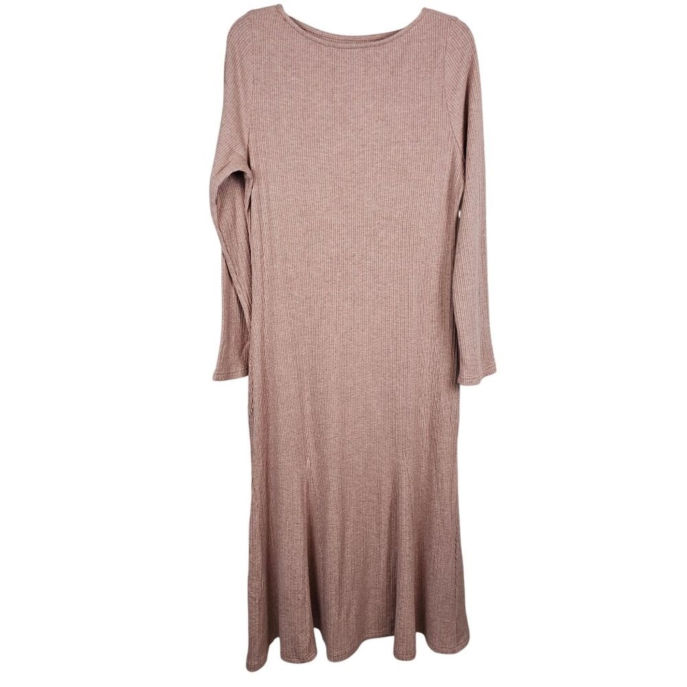 OGL Mauve Ribbed Maxi Dress